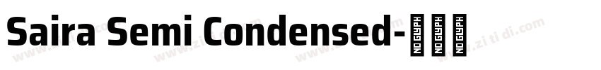 Saira Semi Condensed字体转换